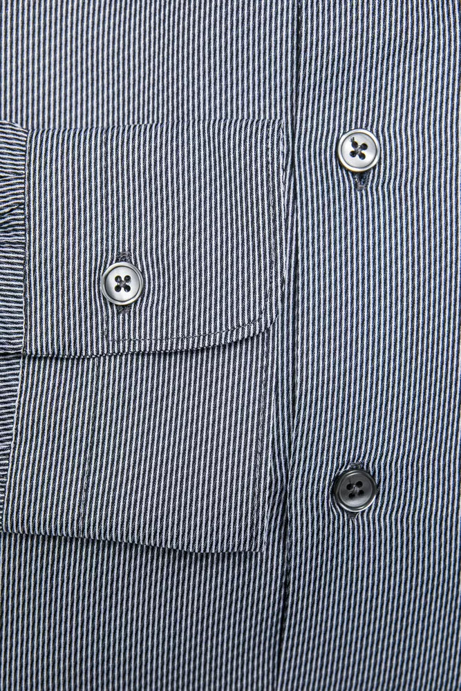 Robert Friedman Blaues Denim-Hemd