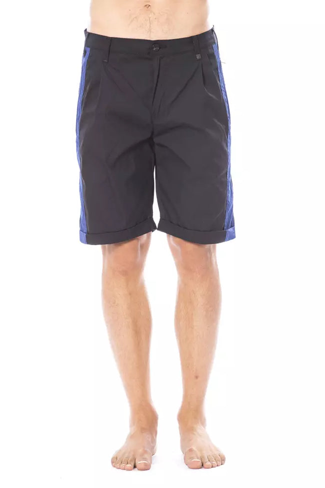 Verri Schwarze Baumwoll-Bermuda für Herren