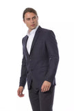 Verri Blauer Woll-Blazer für Männer