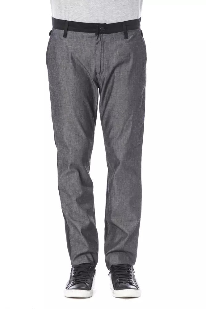 Verri Schwarze Baumwollhose für Herren