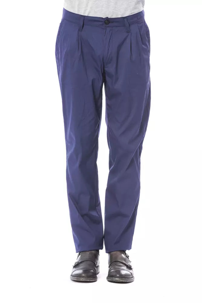 Verri Blaue Baumwoll-Chino für Herren
