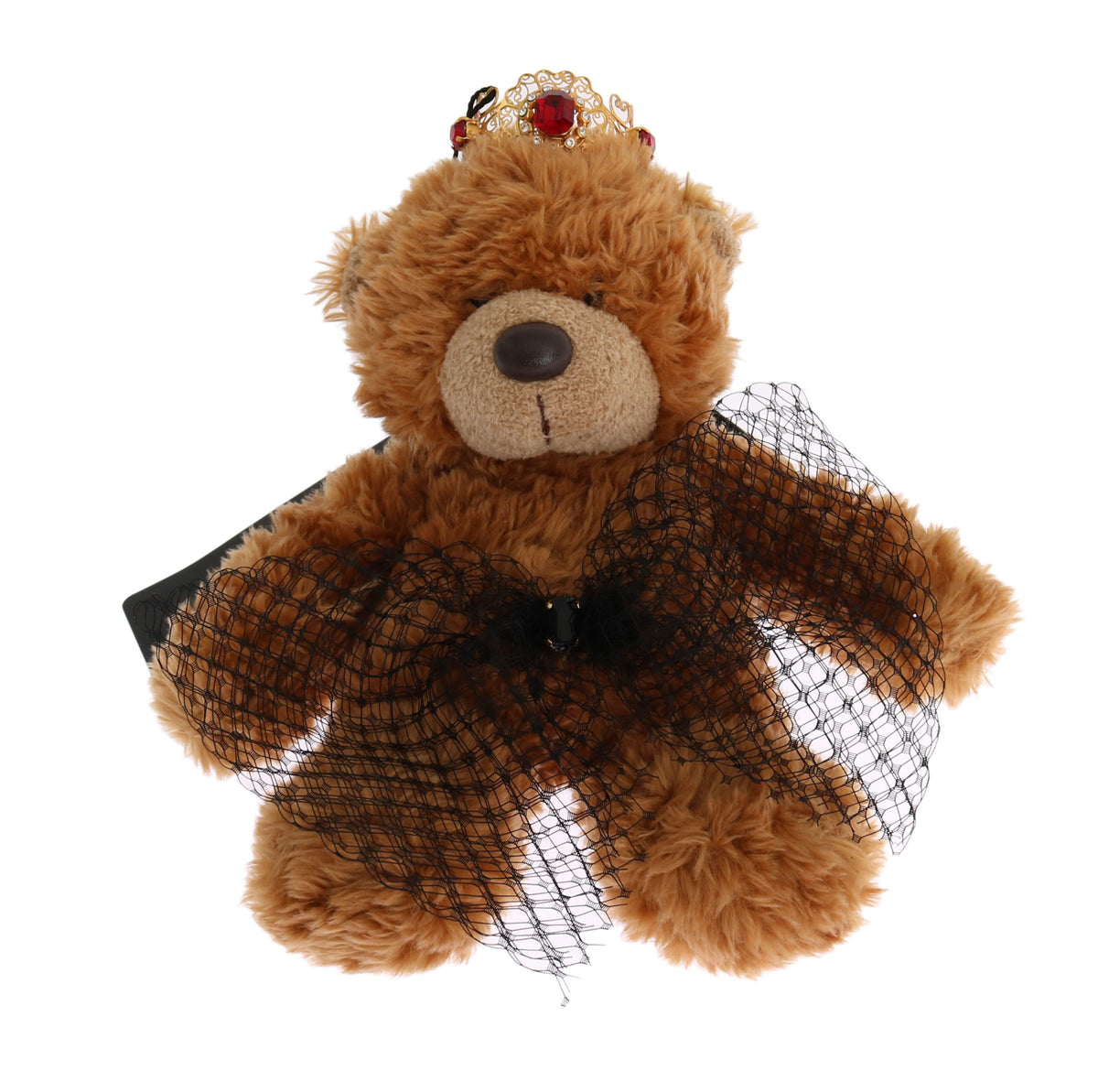 Dolce & Gabbana Teddy Bear Gold Crystal Crown Tiara Headband