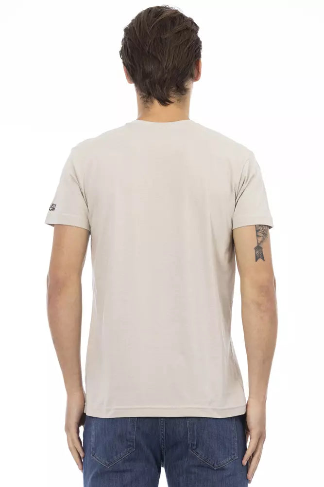 Trussardi Action Beige Baumwoll-T-Shirt für Herren