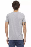 Trussardi Action Graues Baumwoll-T-Shirt für Herren