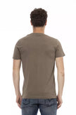Trussardi Action Braunes Baumwoll-T-Shirt für Herren