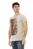 Trussardi Action Beige Baumwoll-T-Shirt für Herren
