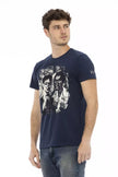 Trussardi Action Blu Baumwoll-T-Shirt für Herren