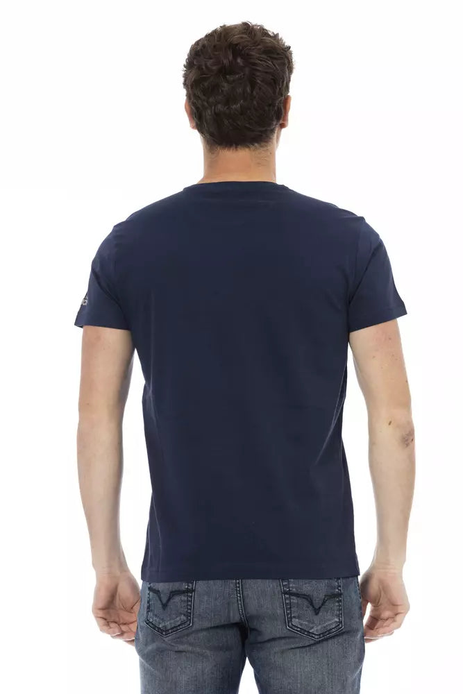 Trussardi Action Blu Baumwoll-T-Shirt für Herren