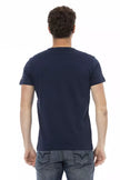 Trussardi Action Blu Baumwoll-T-Shirt für Herren