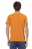 Trussardi Action Orangefarbenes T-Shirt aus Baumwolle