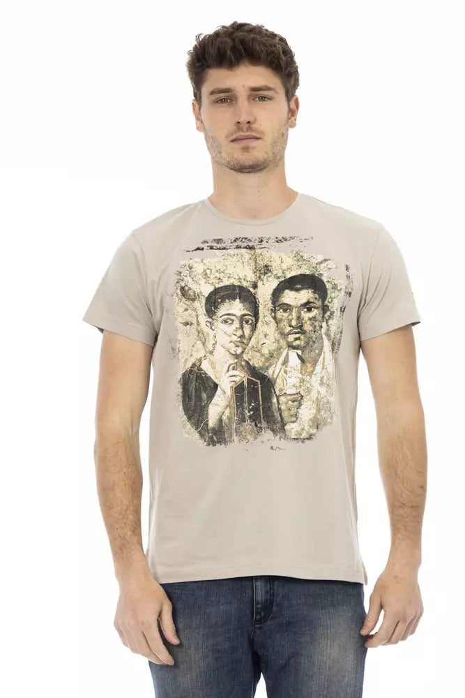 Trussardi Action Beige Baumwoll-T-Shirt für Herren