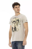 Trussardi Action Beige Baumwoll-T-Shirt für Herren