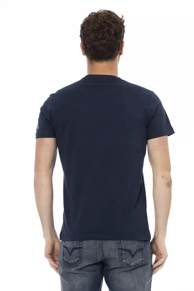 Trussardi Action Blu Baumwoll-T-Shirt für Herren