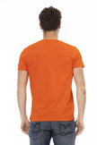 Trussardi Action Orangefarbenes T-Shirt aus Baumwolle