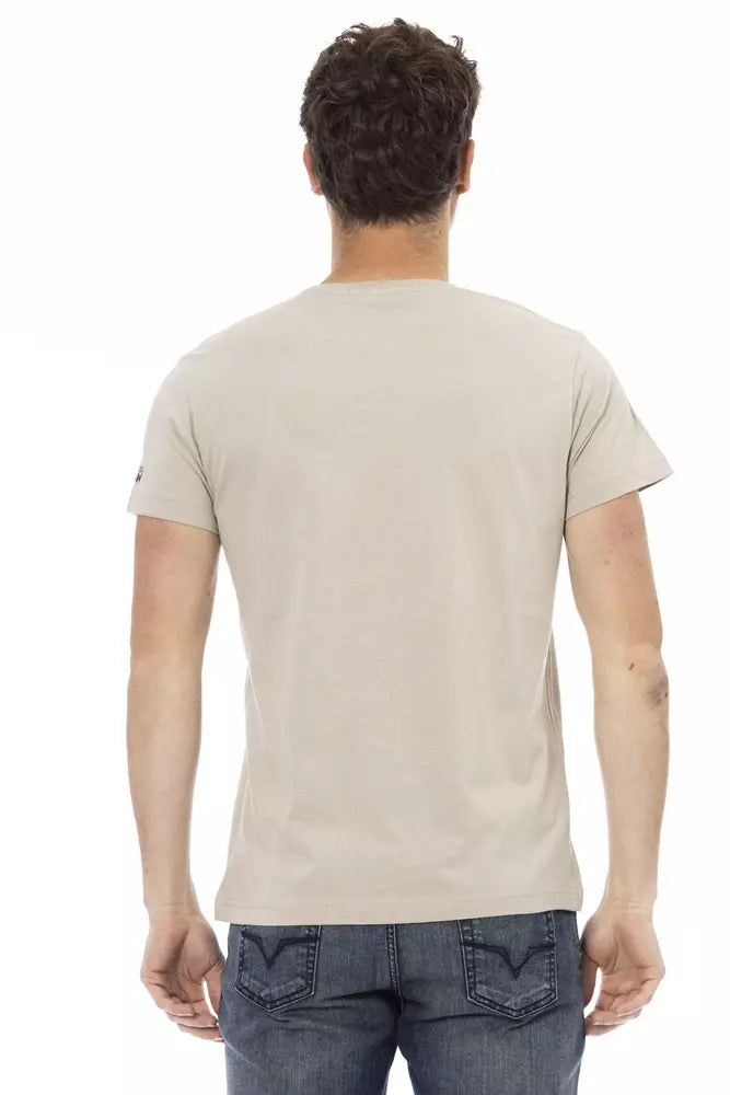 Trussardi Action Beige Baumwoll-T-Shirt für Herren