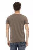 Trussardi Action Braunes Baumwoll-T-Shirt für Herren