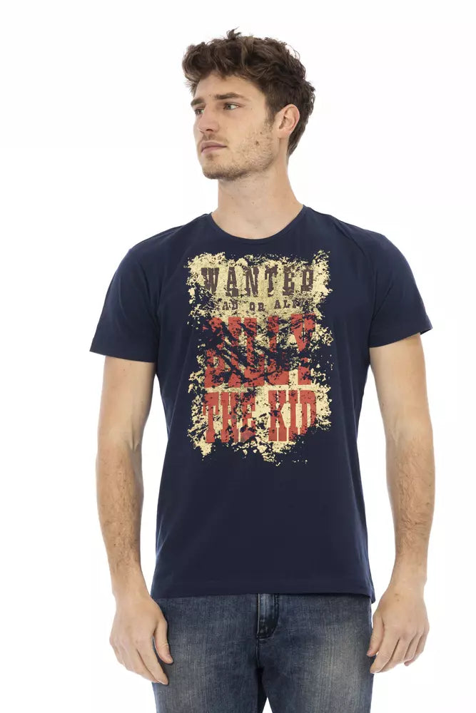 Trussardi Action Blu Baumwoll-T-Shirt für Herren
