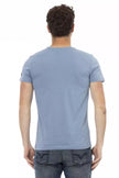 Trussardi Action Hellblaues Polyester-T-Shirt