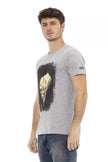 Trussardi Action Graues Baumwoll-T-Shirt für Herren