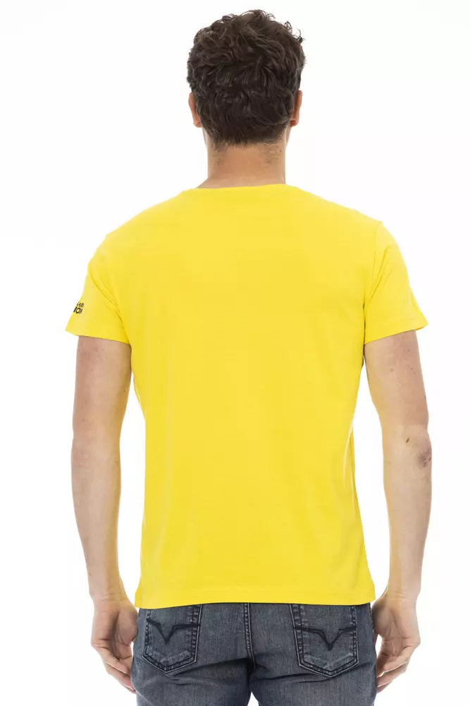 Trussardi Action Herren T-Shirt aus gelber Baumwolle