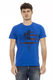 Trussardi Action Blu Baumwoll-T-Shirt für Herren