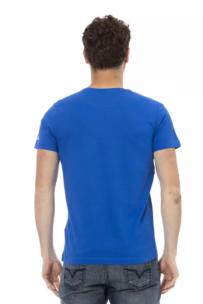 Trussardi Action Blu Baumwoll-T-Shirt für Herren