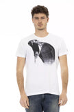 Trussardi Action Weißes Baumwoll-T-Shirt für Herren