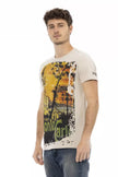 Trussardi Action Beige Baumwoll-T-Shirt für Herren