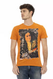 Trussardi Action Orangefarbenes T-Shirt aus Baumwolle