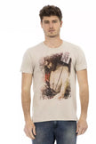 Trussardi Action Beige Baumwoll-T-Shirt für Herren