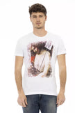 Trussardi Action Weißes Herren-T-Shirt aus Baumwolle