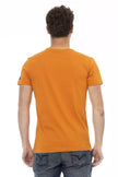 Trussardi Action Orangefarbenes T-Shirt aus Baumwolle