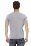 Trussardi Action Graues Baumwoll-T-Shirt für Herren