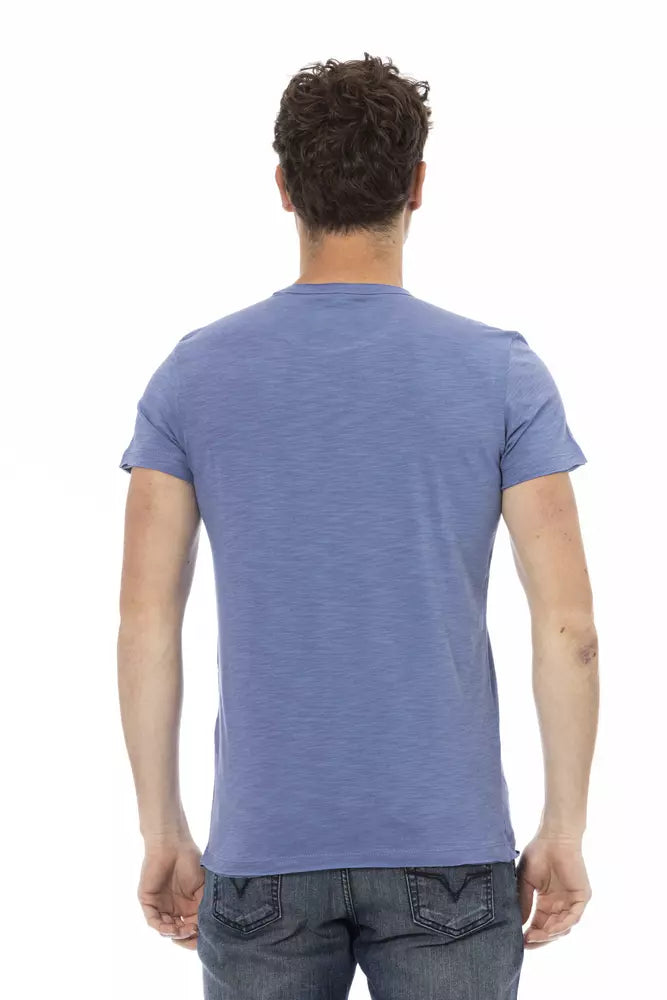 Trussardi Action Blu Baumwoll-T-Shirt für Herren