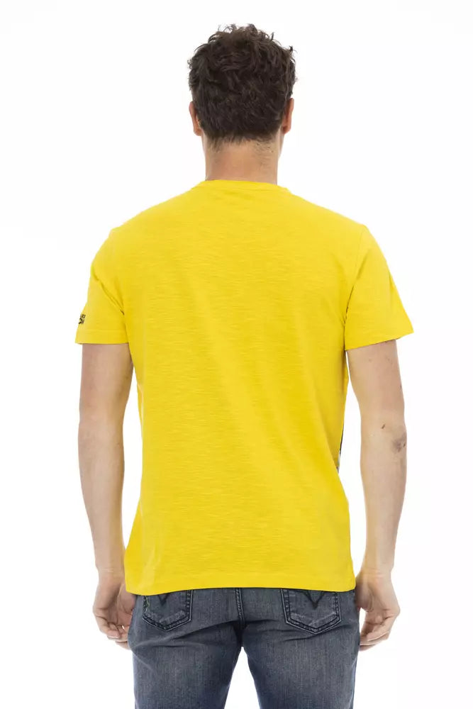 Trussardi Action Herren T-Shirt aus gelber Baumwolle
