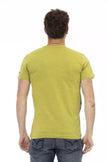 Trussardi Action Grünes Baumwoll-T-Shirt für Herren