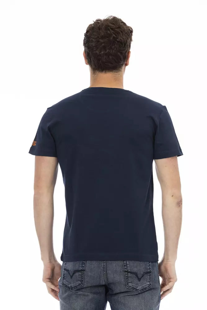 Trussardi Action Blu Baumwoll-T-Shirt für Herren