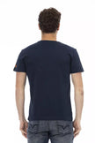 Trussardi Action Blu Baumwoll-T-Shirt für Herren