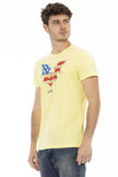 Trussardi Action Herren T-Shirt aus gelber Baumwolle