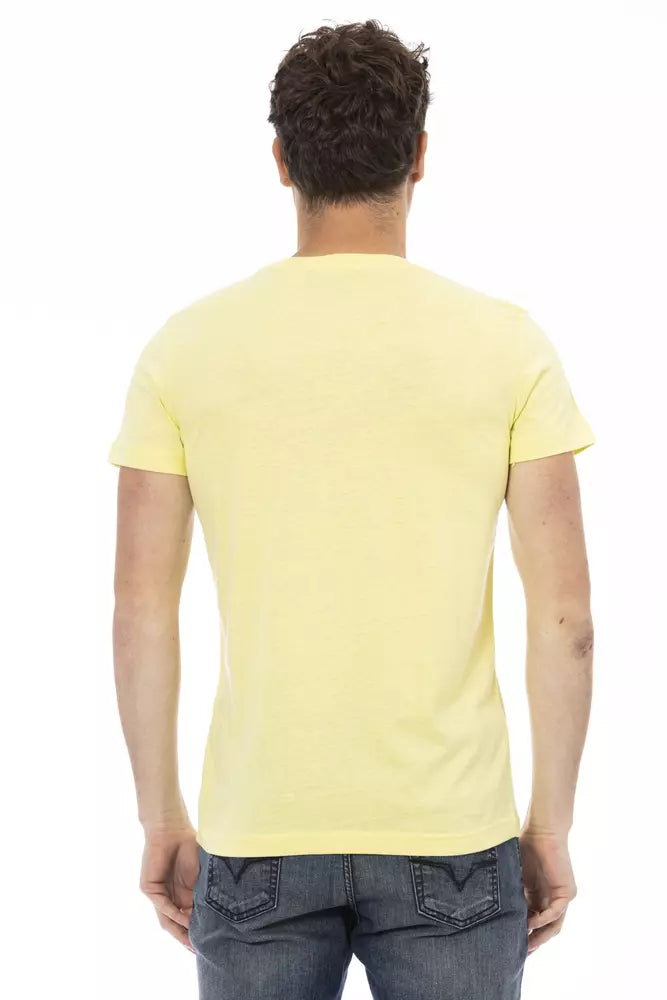 Trussardi Action Herren T-Shirt aus gelber Baumwolle