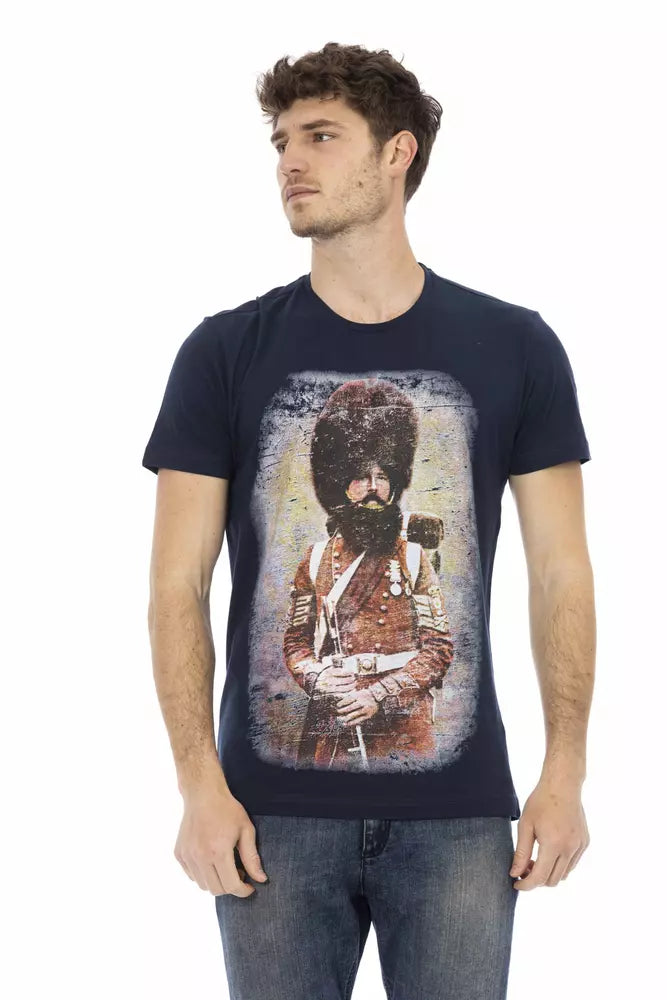 Trussardi Action Blu Baumwoll-T-Shirt für Herren