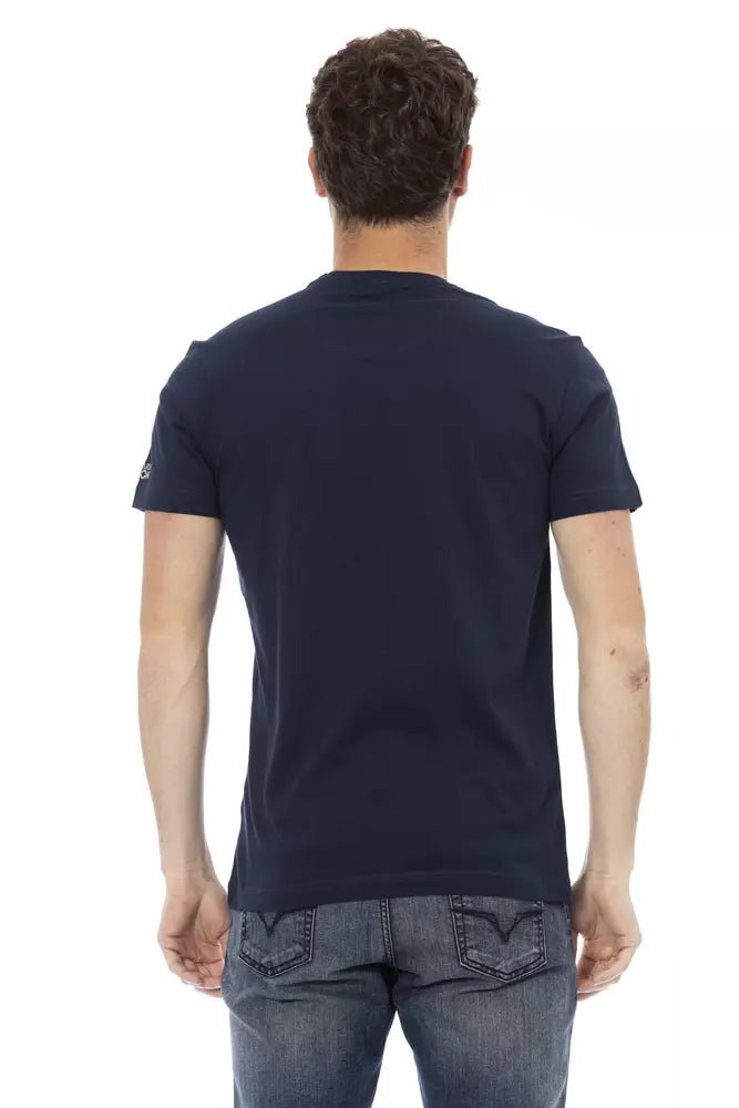 Trussardi Action Blu Baumwoll-T-Shirt für Herren