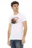 Trussardi Action Weißes Baumwoll-T-Shirt für Herren