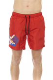 Bikkembergs Rote Badeshorts aus Polyester