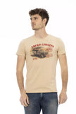 Trussardi Action Beige Baumwoll-T-Shirt für Herren