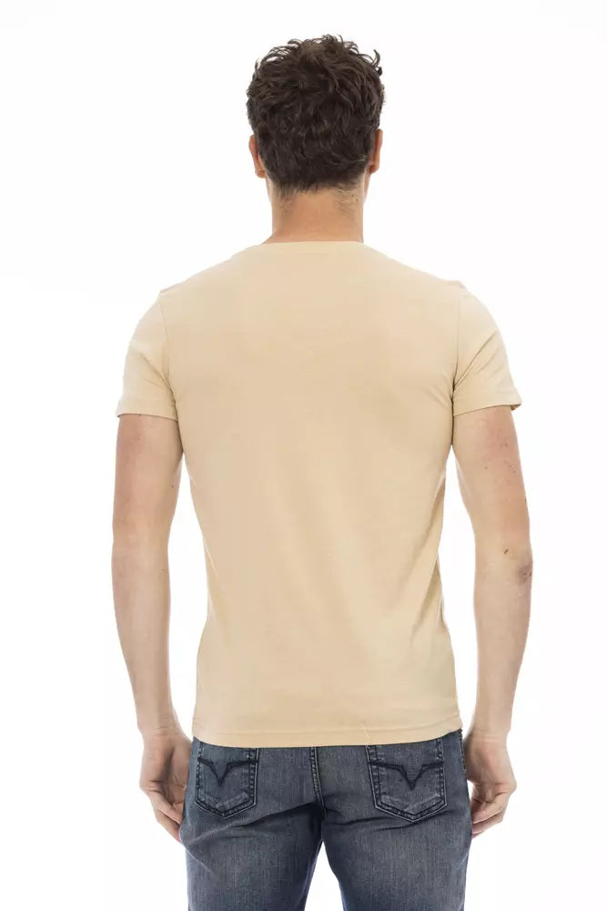 Trussardi Action Beige Baumwoll-T-Shirt für Herren