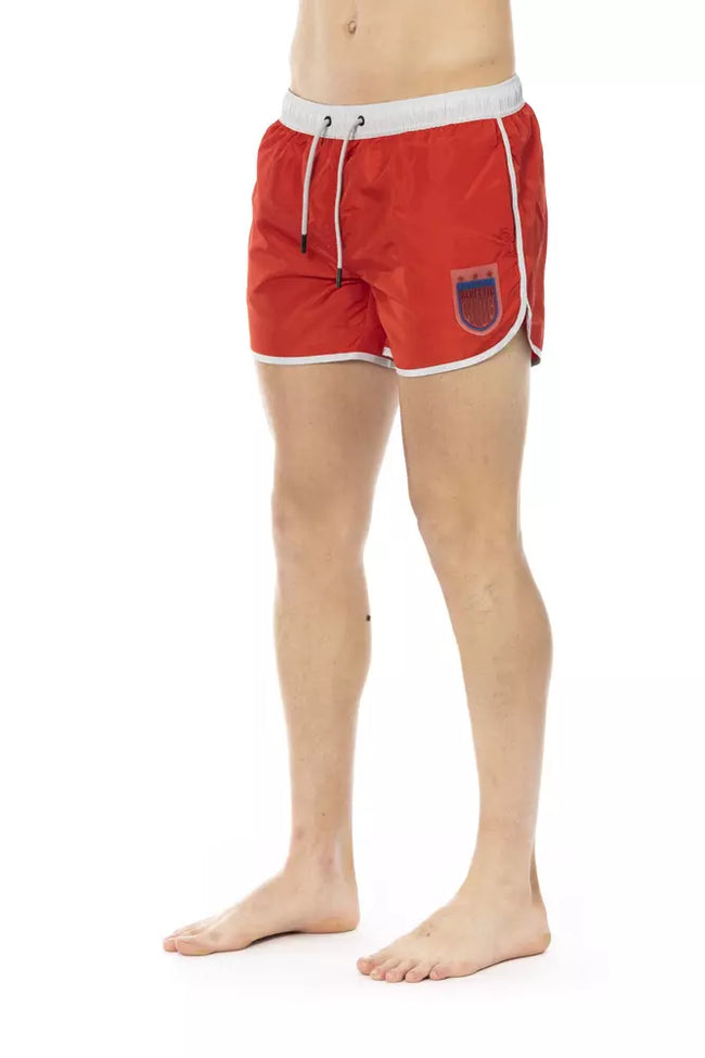Bikkembergs Rote Badeshorts aus Polyester