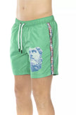 Grüne Bikkembergs Herren-Badehose aus Polyester
