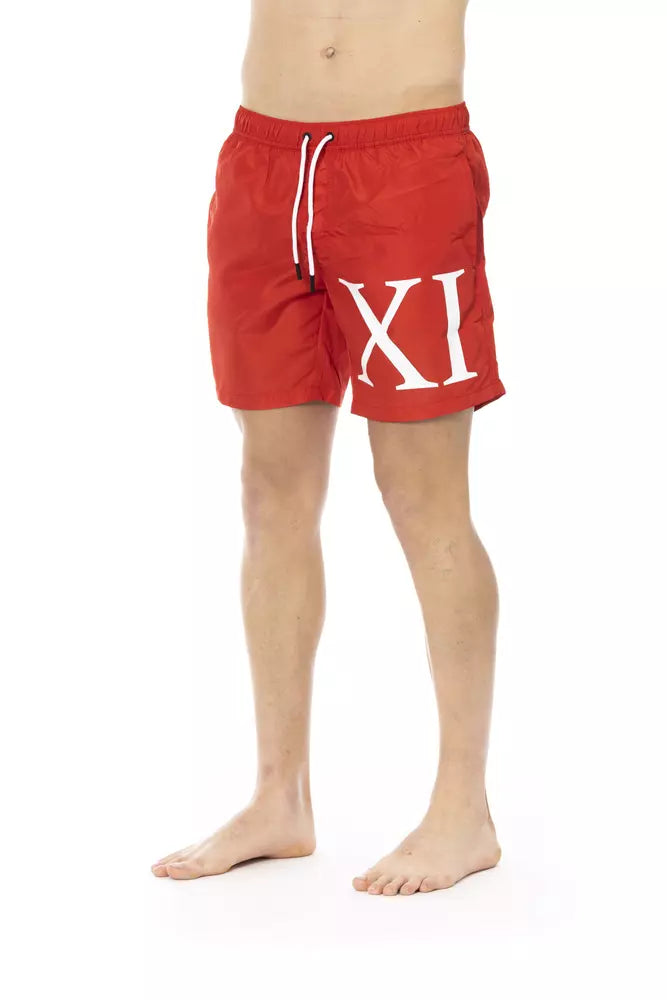 Bikkembergs Rote Badeshorts aus Polyester