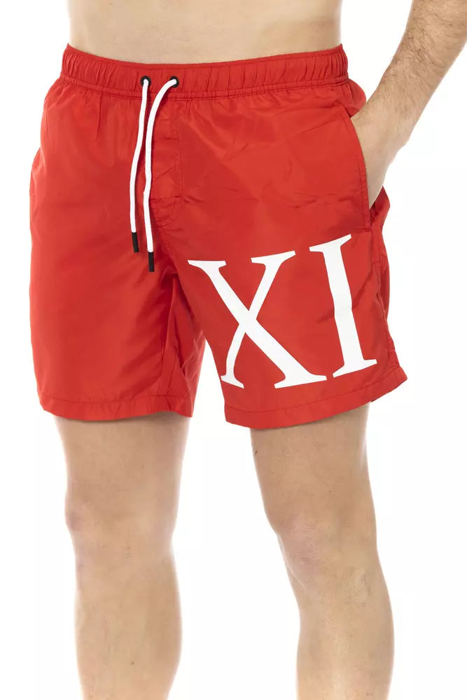Bikkembergs Rote Badeshorts aus Polyester